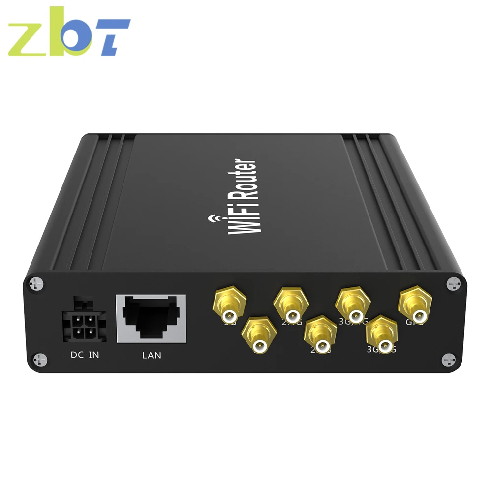 Zbt 4G Lte Router Dual Band Openwrt Wireless Wifi Router Sim Card Per Auto Bus 1200Mbps Usb 4 * Lan Antenne Esterne 5Dbi