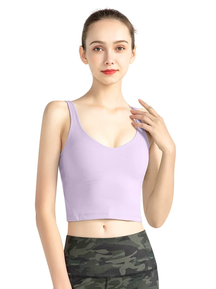 Sports Bra Women Thin Section Shockproof Beauty Back Vest Style High-intensity Running Fitness Yoga Underwear With Chest Pad