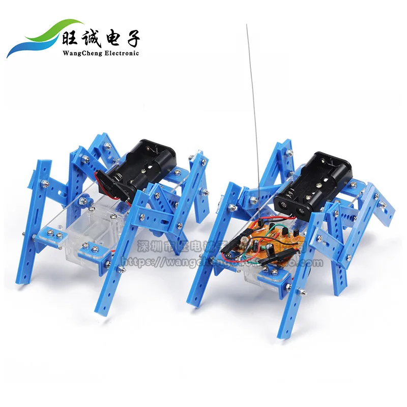 

Six-legged robot kit 6-legged robot hand model assembly DIY technology production teaching material circuit