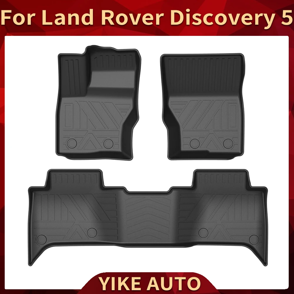 

Для Land Rover Discovery 5 L462 2017-2022 напольные коврики для автомобиля на 5 сидений всесезонные коврики для ног из ТПЭ, водонепроницаемые коврики, аксессуары
