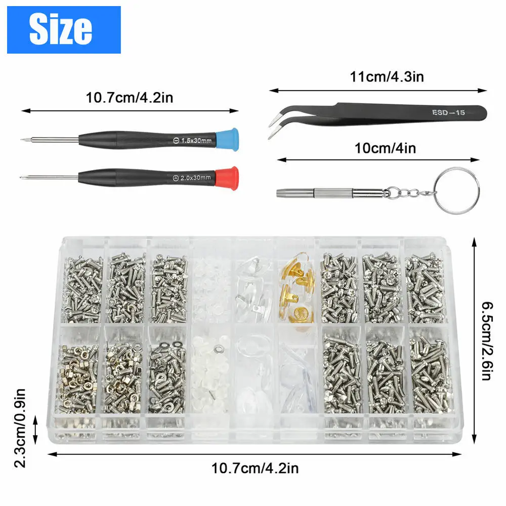 Рисунок 4 - Набор винтов и гаек для очков