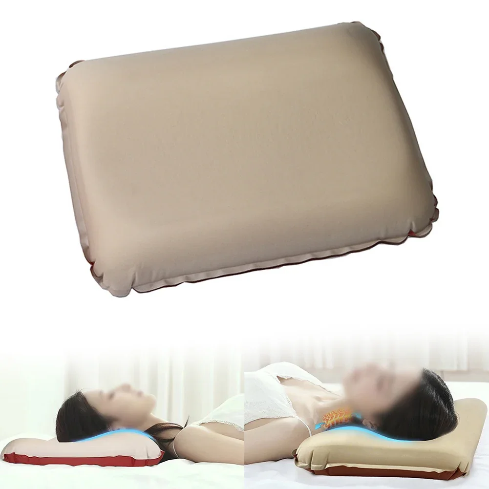 Comfortable Sleeping Solution Portable Inflatable Pillows Ideal for Adventurers Seeking Restful Nights Outside