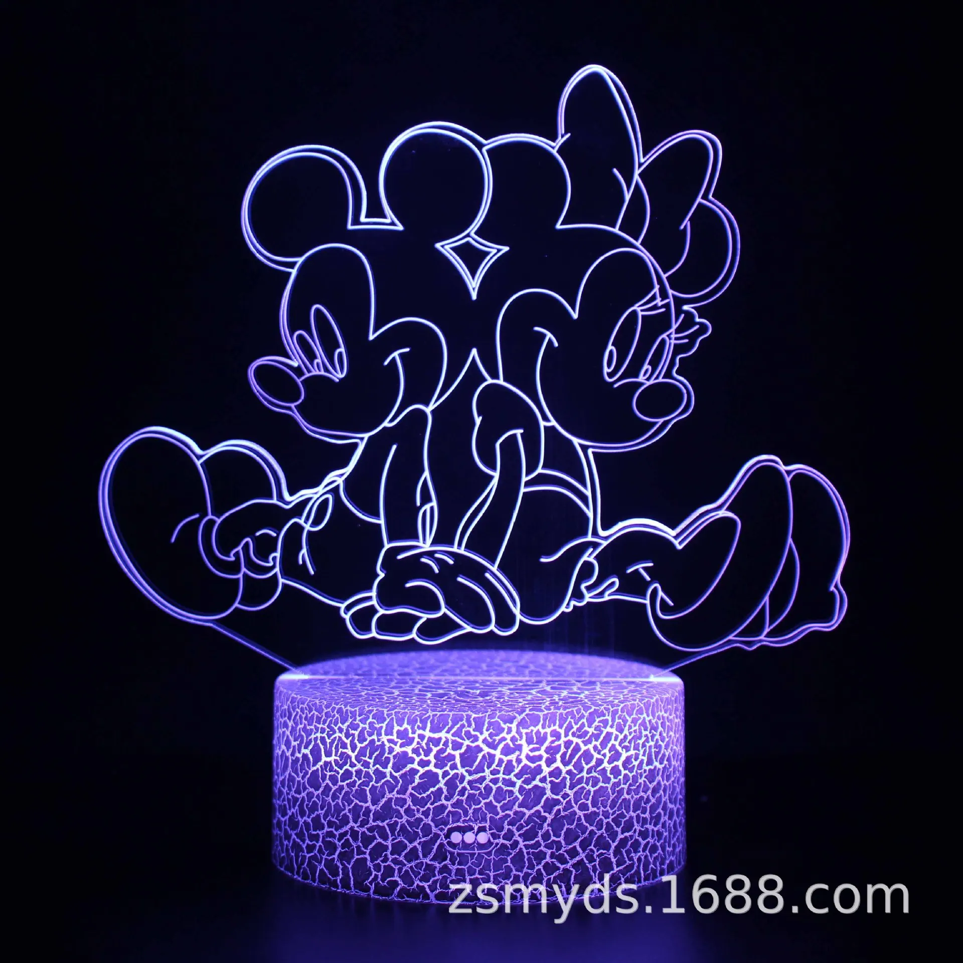 Disney Mickey & Minnie 3D Lamp Anime Figure Ornaments Figure
