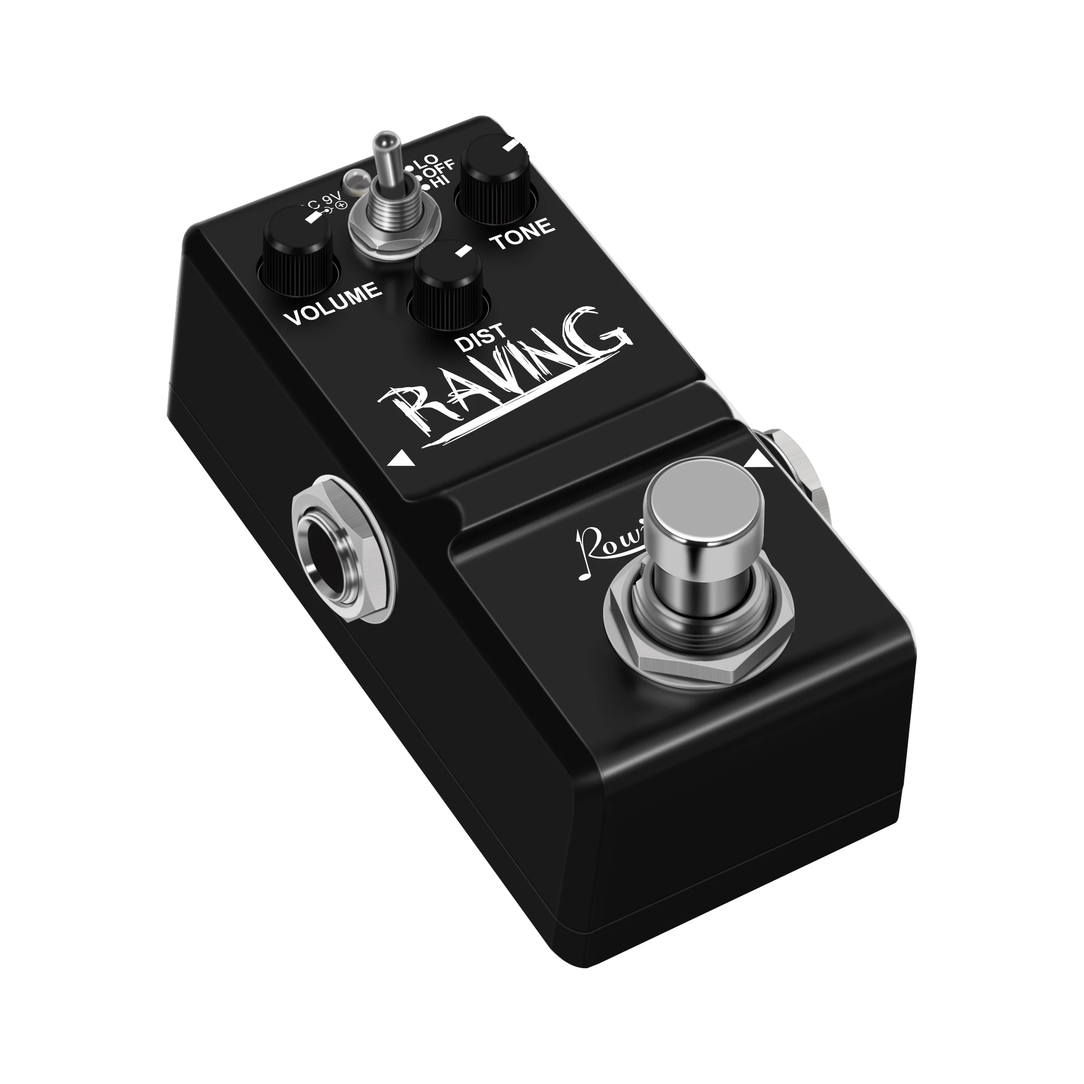 Guitar Pedal RAVING Mini Guitar Heavy Metal Effect Pedal Ture Bypass Full Metal Case
