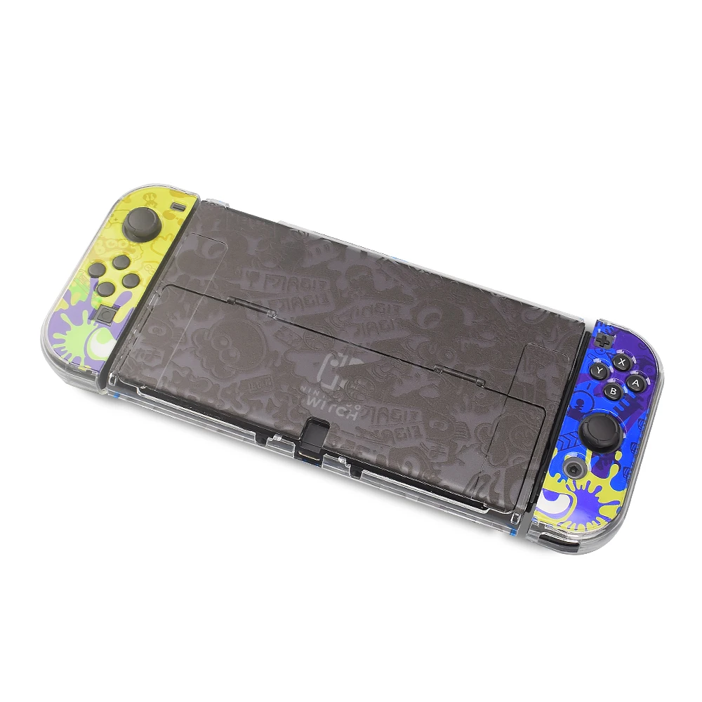 Splatoon 3 스위치 케이스 귀여운 애니메이션 쉘 닌텐도 스위치 Oled 콘솔 스킨 게임 액세서리