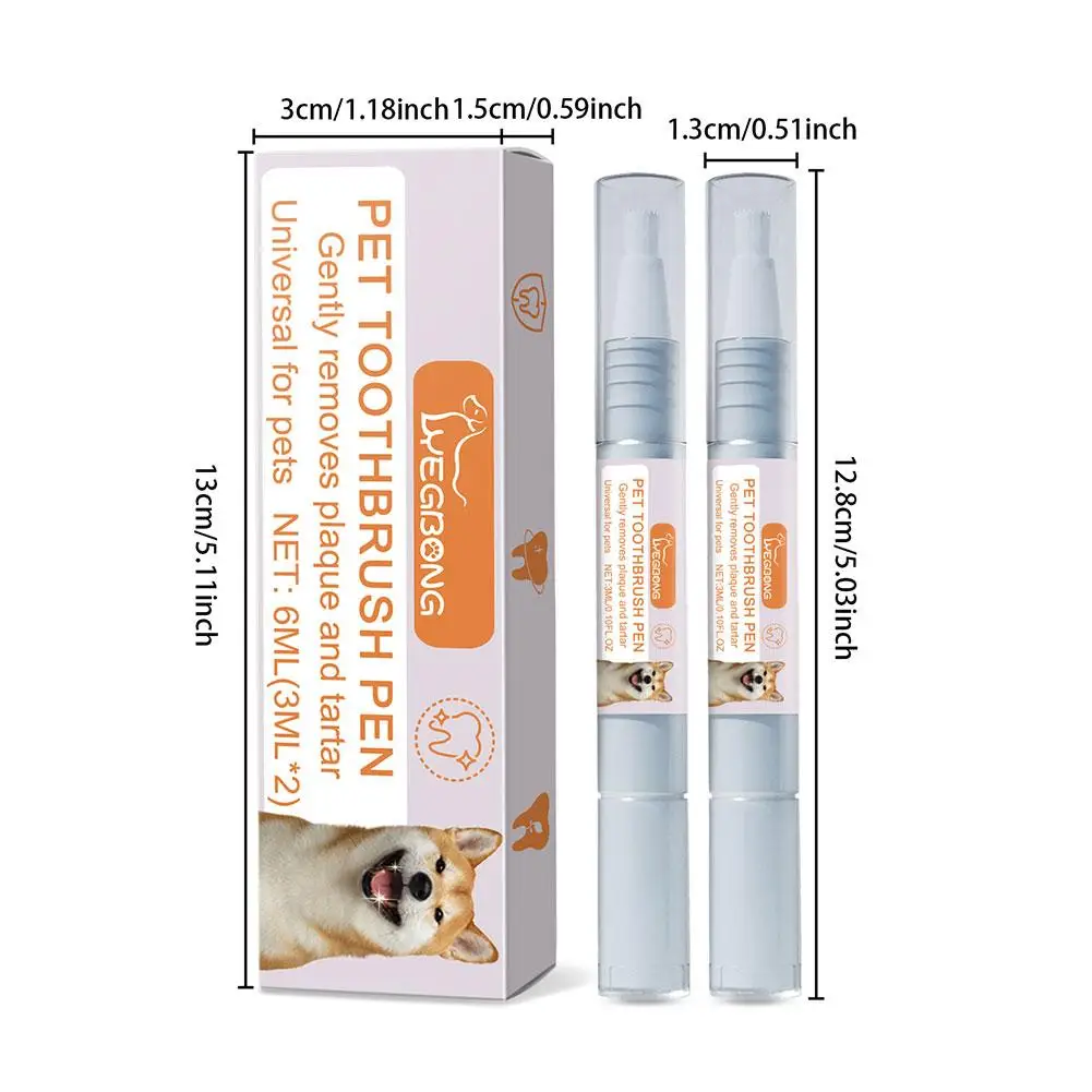 3ml Pet Teeth Pen Cleaning Tool For Dogs And Cats Keep Mouth Healthy Prevents Oral Problems Removal Bad Breath Pet Teeth Pen