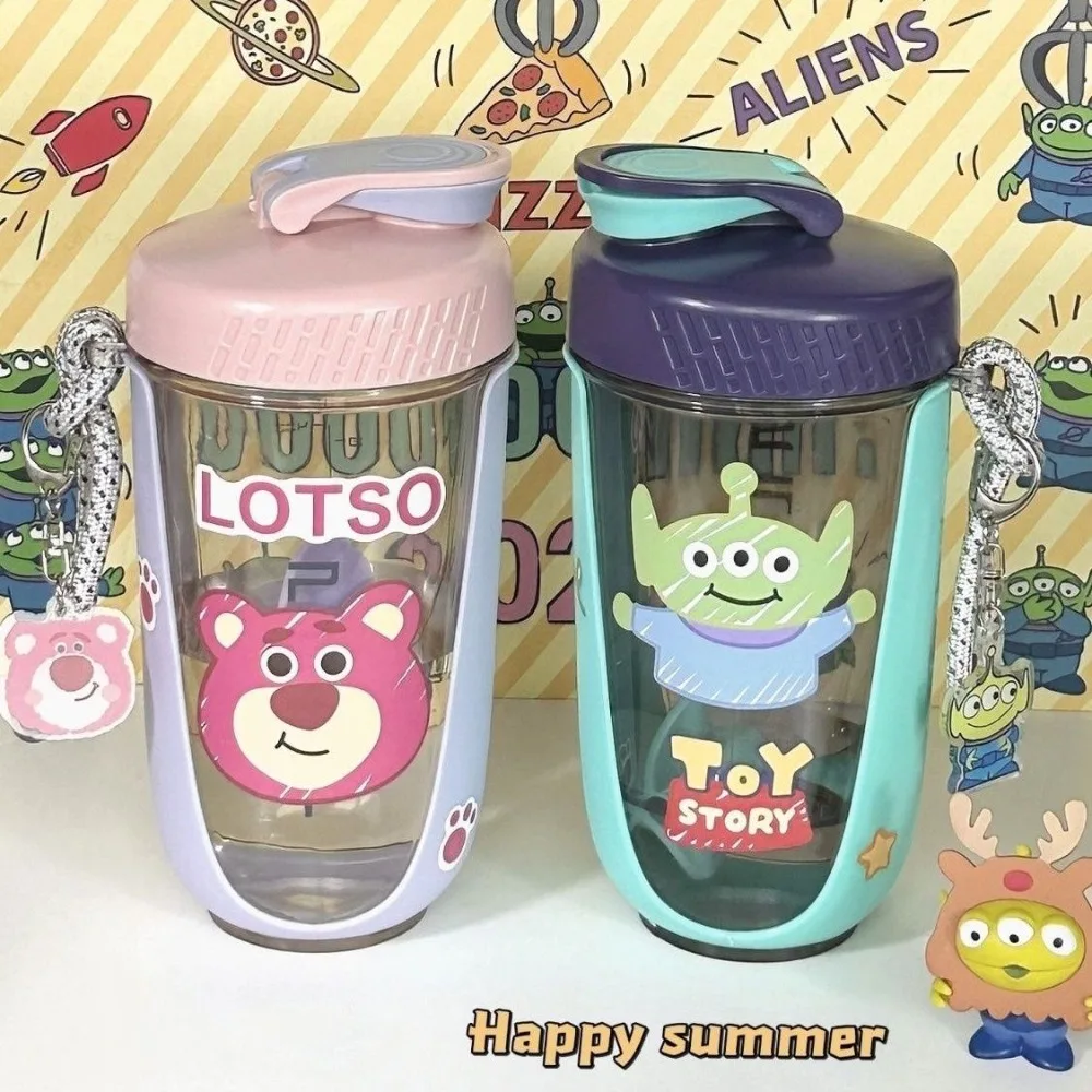 

Disney Cartoon Strawberry Toy Story DIY Sticker Cup Large Capacity Ins Student Shake Cup Milkshake Sports Fitness Water Cup Gift