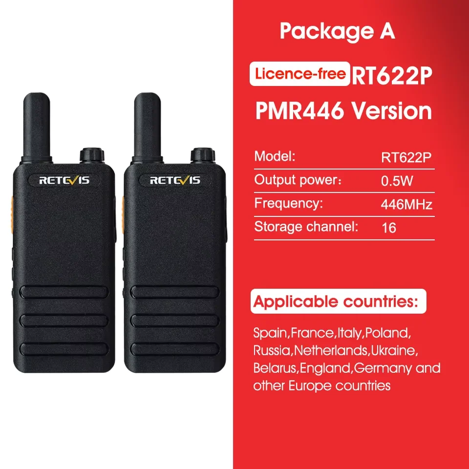 Retevis RB639P Walkie Talkies For Adults, Wireless Two Way Radio With Earpieces, Copact VOX - View #14