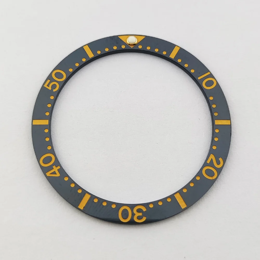 Green Luminous Ceramic Watch Bezel Insert - 33.7mm