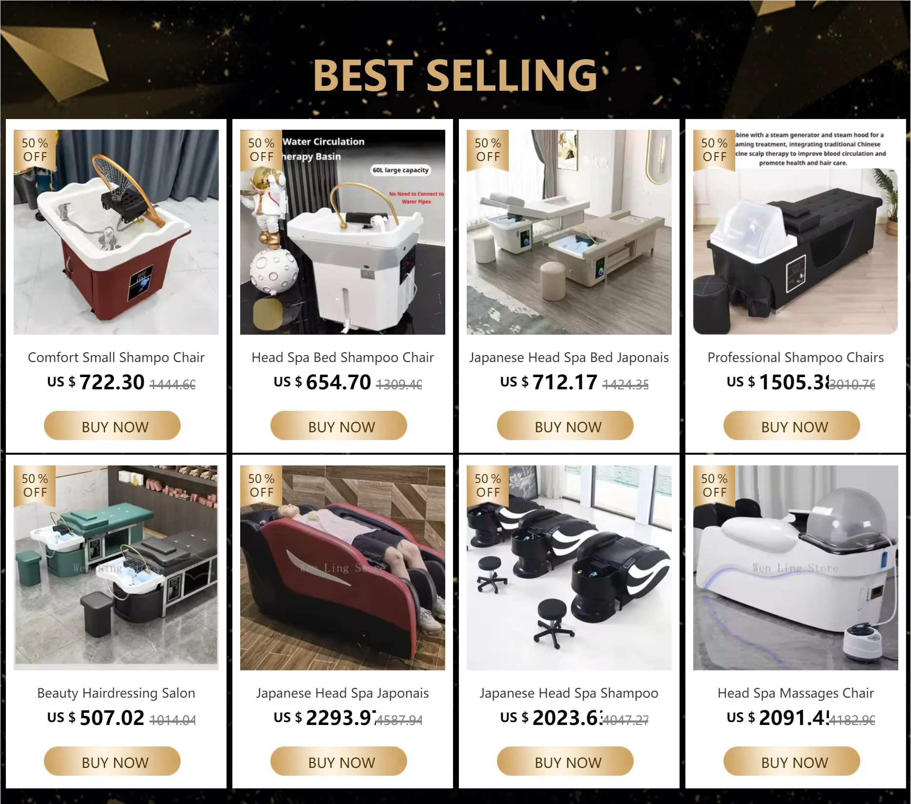 Description Picture 2 of itemHead Spa Bed Shampoo Chair Massage Bed Adjustable Washing Hair Bowl Multifunctional Silla De Pedicure Spa Shampoo Bed
