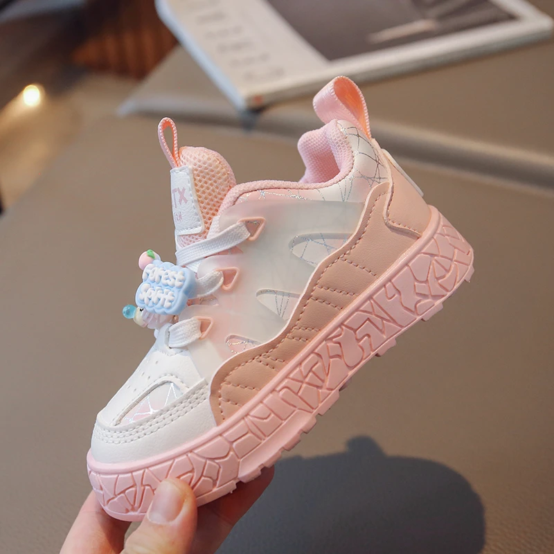 New Cool Baby Girls Running Shoes Comfortable Casual Shoes For Little