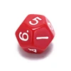 1PC 12 Sided Resin Dice 18MM Dice Multicolor  Astrology Tarot Constellation Divination 6