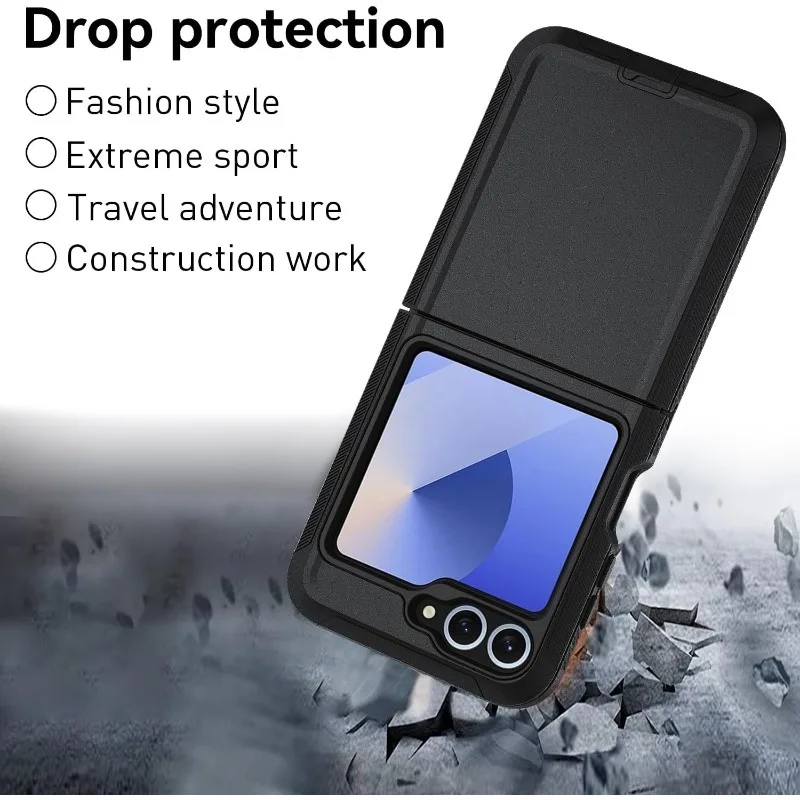 Durable Matte Heavy Duty Phone Case with Clip - Shockproof Military Grade Protection