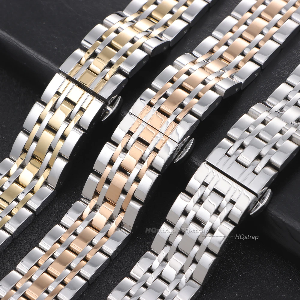 Men's Business Solid Stainless Steel Smartwatch Replacement Band