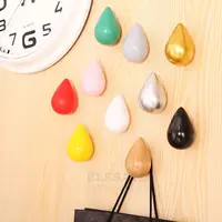Creative Color Wooden Dropwater Hook Wall Door Mounted Decorative Hanger Hook Hanging Coats Hat Bags Home Decor Dropshipping 1