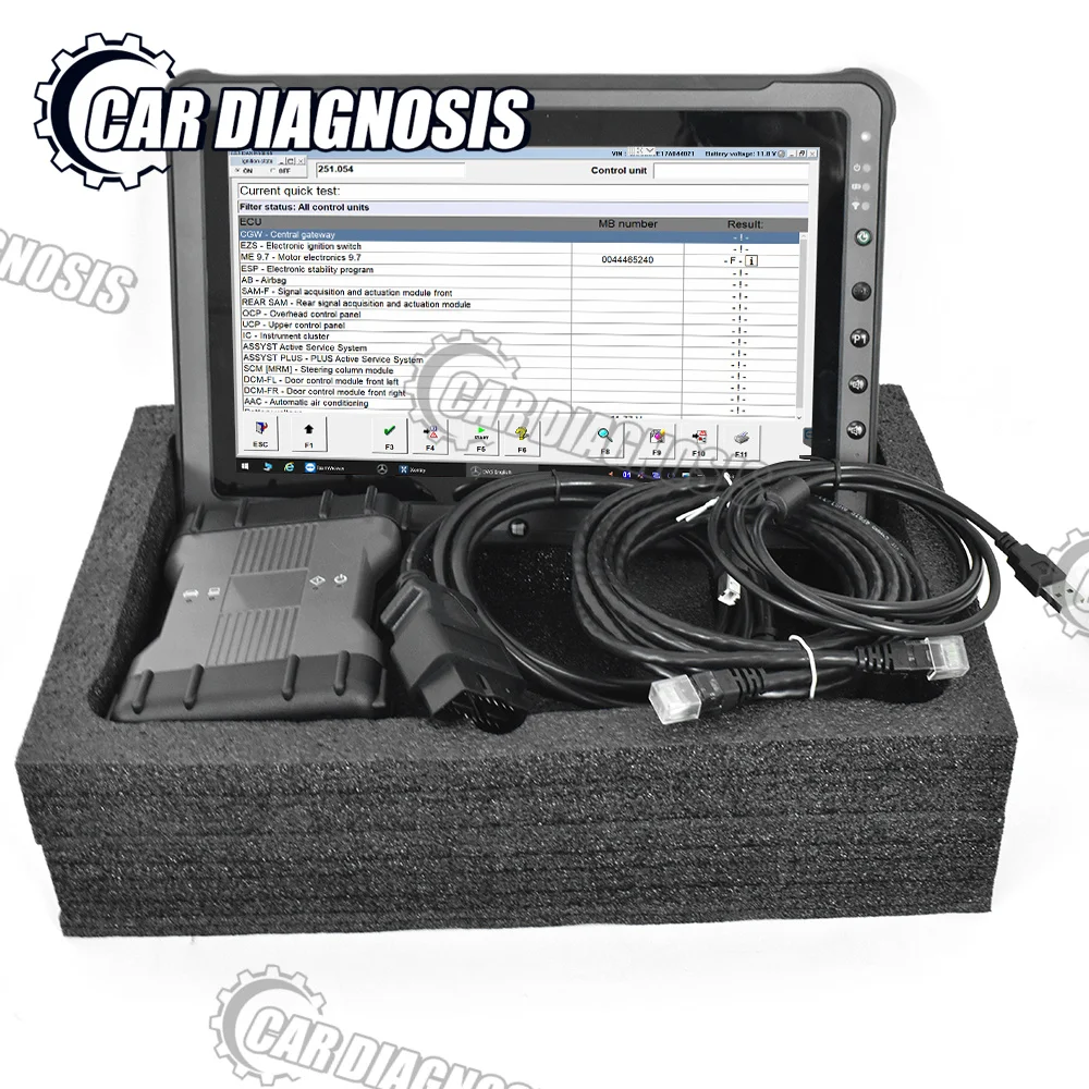 Doip Mb Star C6 Supporto Can Bus Con Software Ssd C6 Multiplexer Strumento Di Diagnosi Sd Connect + Tablet Getac