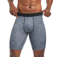 Boxer Long en Polyester pour Homme, Sous-Vêtement Sexy et Confortable, à la Mode 1