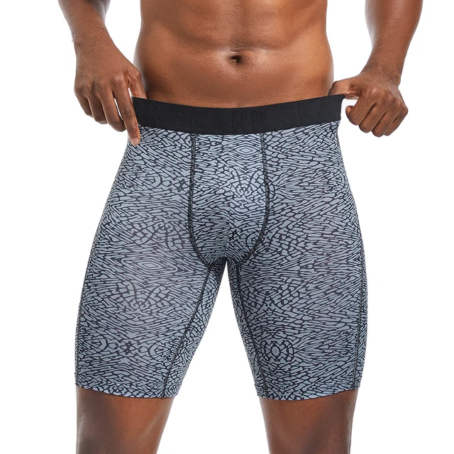 Boxer Long en Polyester pour Homme, Sous-Vêtement Sexy et Confortable, à la Mode 1