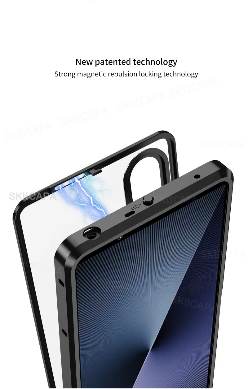 Shockproof Metal Phone Case with Aluminium Alloy Frame and Hard Matte Bumper Cover