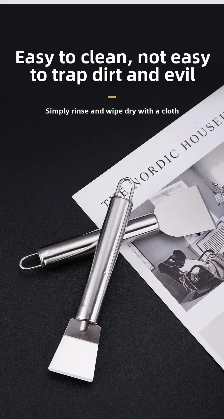 1-20 pezzi di accessori da cucina multifunzionali per la casa in acciaio inossidabile, spatola per la pulizia del frigorifero, raschietto per macchie di sbrinamento_voghion.com