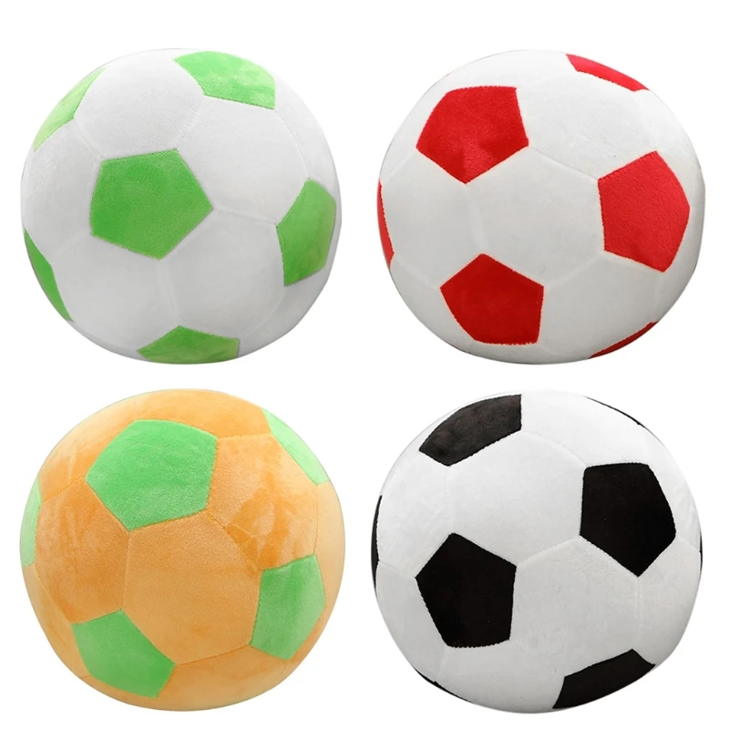 

22cm Kawaii Football Throw Pillow Plush Toys Stuffed Doll Toy for Baby Kids Girls Cute Soccer Sports Ball Cushion Christmas Gift