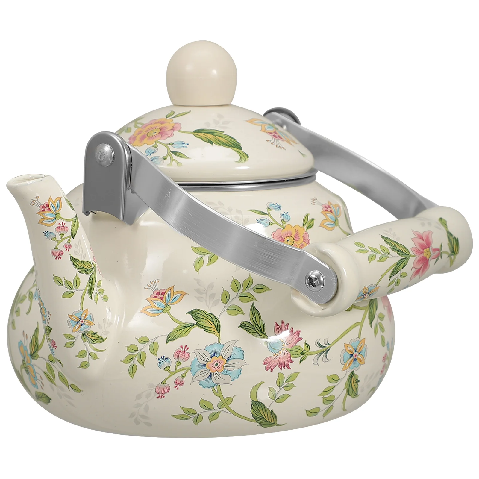 Cooking Utensils Kettle Teapot Travel Vintage Decor Boiler Enamel Handheld Water