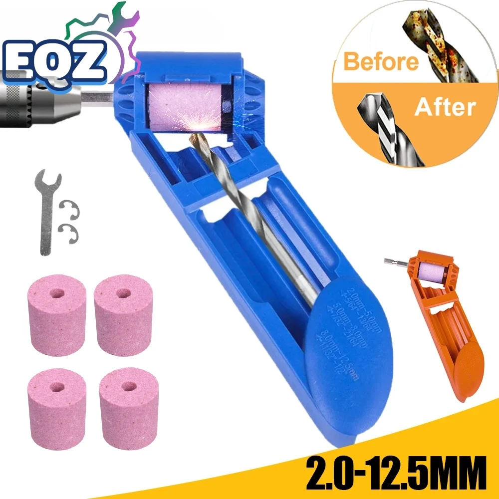 Drill Bit Sharpener Corundum Grinding Wheel Bit Tool Twist Drill Sharpen Machine for Step Dremel Accessories