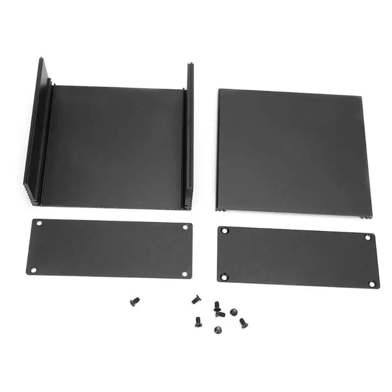 652F 알루미늄 프로젝트 상자 DIY 전자 상자 프로젝트 검정색 인클로저 케이스 소형