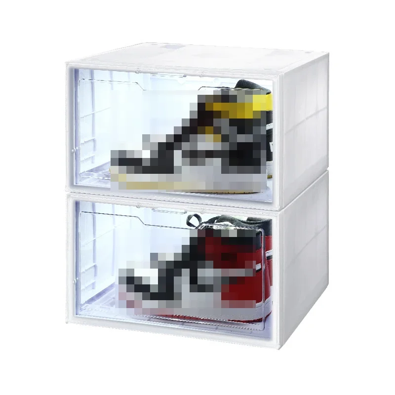 Transparent Sneaker Box Voice Control Luminous Shoe Box Wall