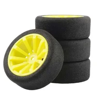 12mm Hex RC Racing Cars Accessories 4Pcs Set Racing Foam Tire Wheel Rim Set For HSP HPI 1/10 On-road RC Car - Image 2