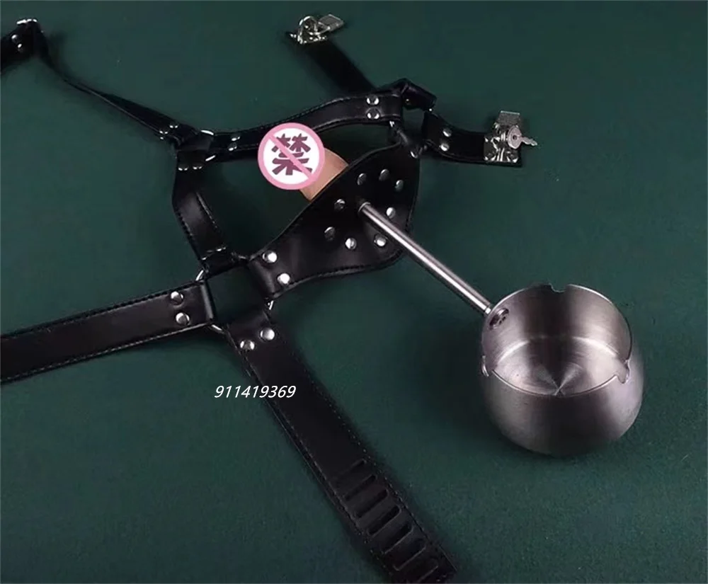 Newest! Couples Toys Materialized Tray Ashtray Dildo Mouth Plug Gagged Collar Nipple Abuse Nipple SM Dog Slave Prop