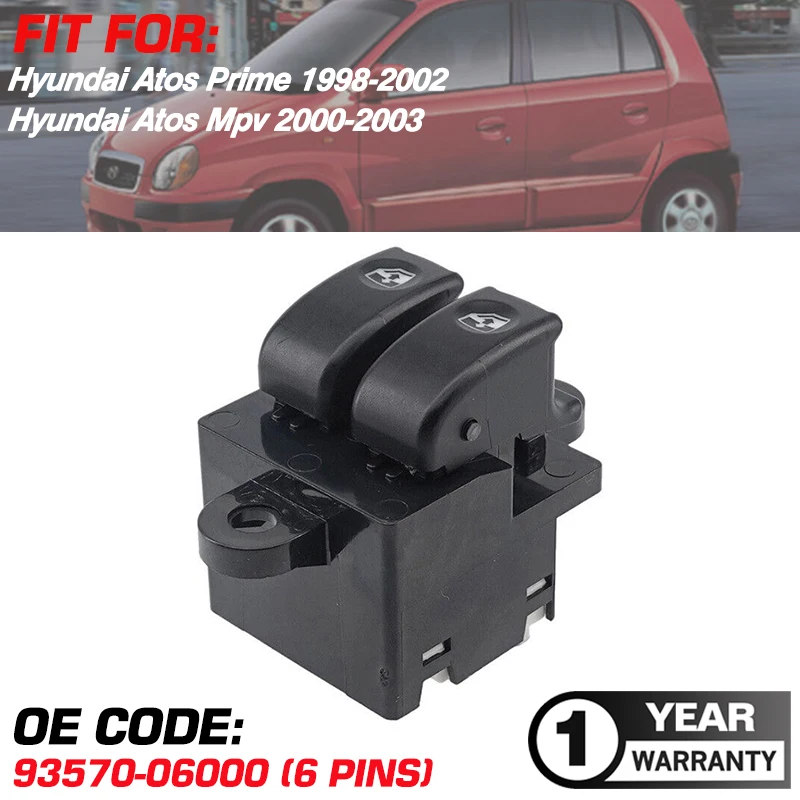 Interruttore Di Controllo Della Finestra Principale Elettrico 93570-06000 Per Hyundai Atos Prime 1998-2002 Per Hyundai Atos Mpv 2000-2003 9357006000