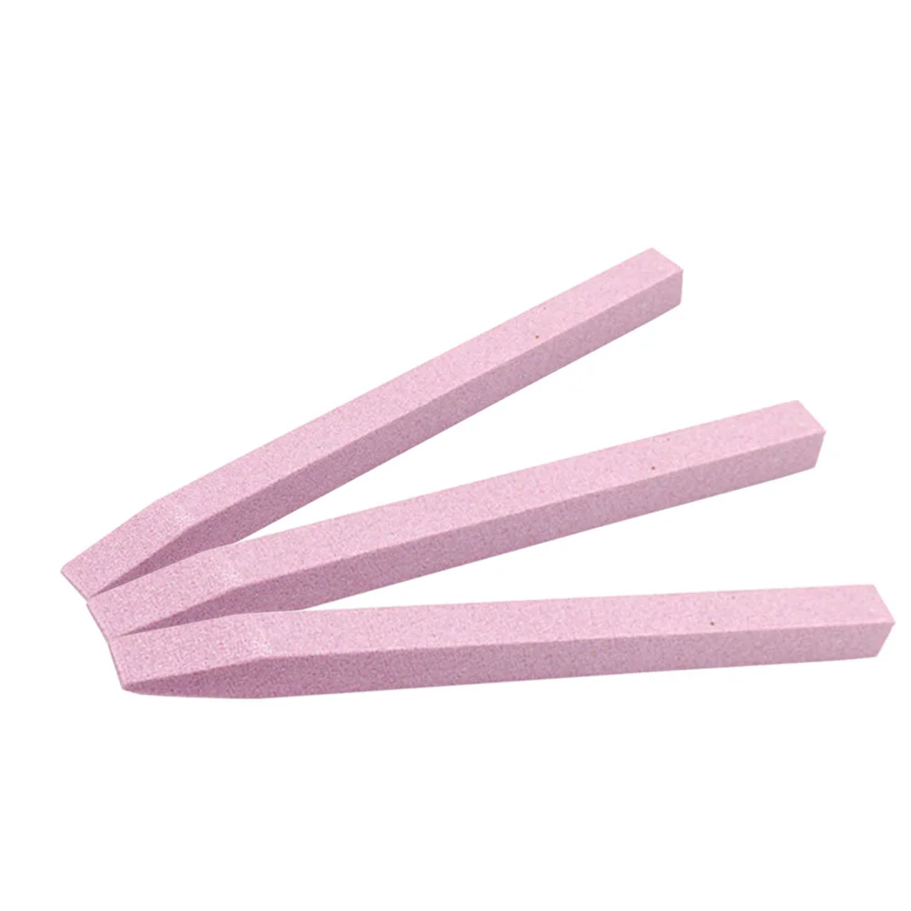 

3 Pcs Manicure Tools Nail Engraving Pen Quartz Cuticle Pushers Pink Polished Pens