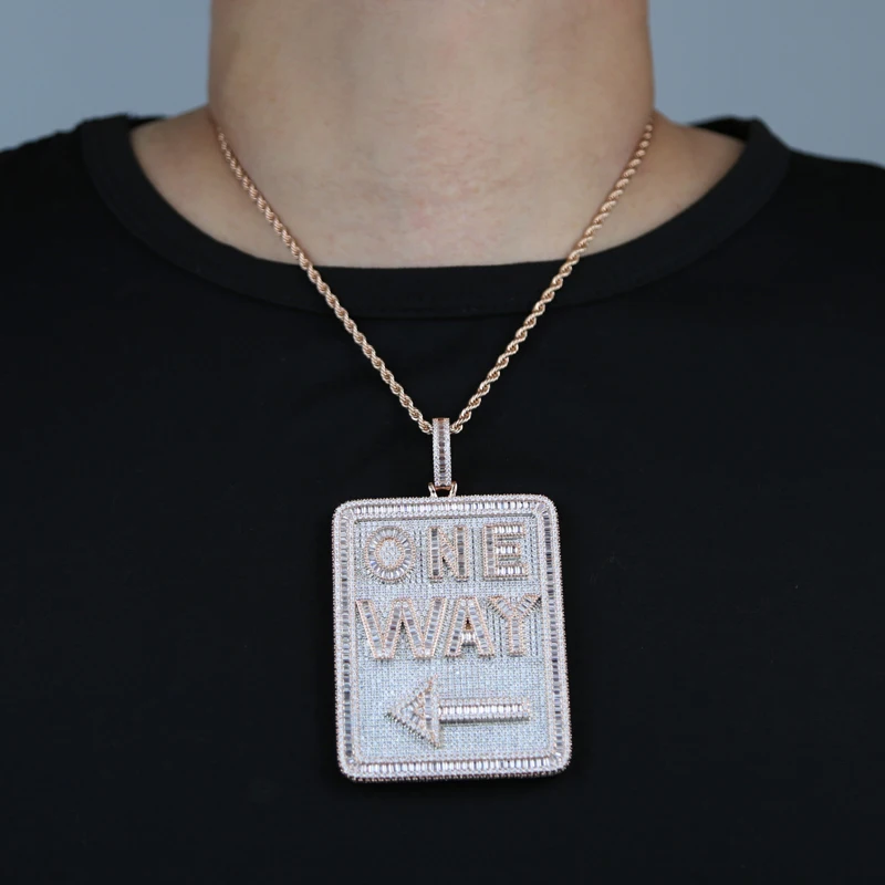 雑貨　まとめ売り　150 点 Hip Hop Geometric Rectangle Letter One Way Pendant Necklace