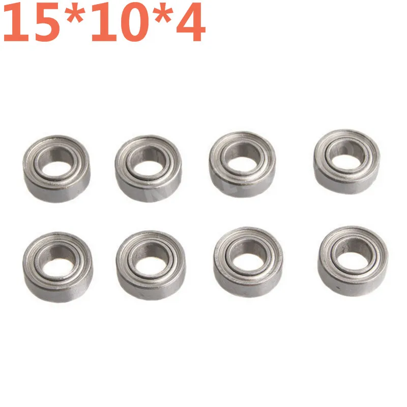 

8pcs/Set Bearing Ball Bearing 15x10x4 02138 Roller 1/10 Scale Models For HSP Atomic Himoto Nitro RC Remote Control Cars