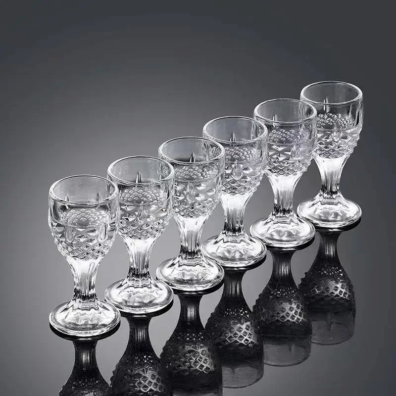 Wine Cup Wine Glass Spirits Cup Drinking Glasses 6pcs Shot Glass 10ml Small Capacity Spirits Cup Wine Dispenser