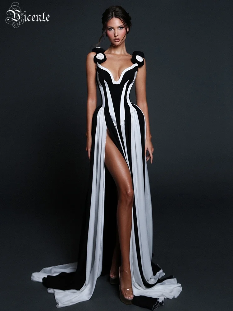 knee length dresses for ladies RING LEADER STRIPED MAXI DRESS – AKIRA