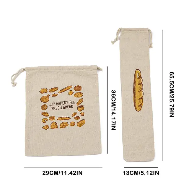 Reusable Linen Bread Bag 5