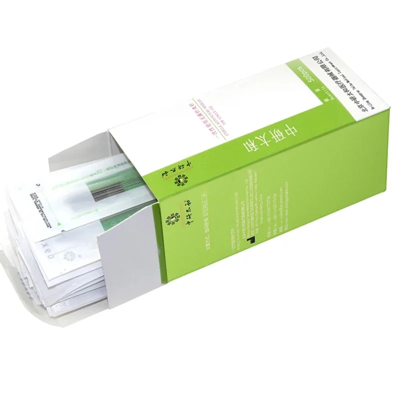 Disposable Acupuncture Needle ZHONGYAN TAIHE 500 Pcs with Tube ALL Size For Beauty Massage