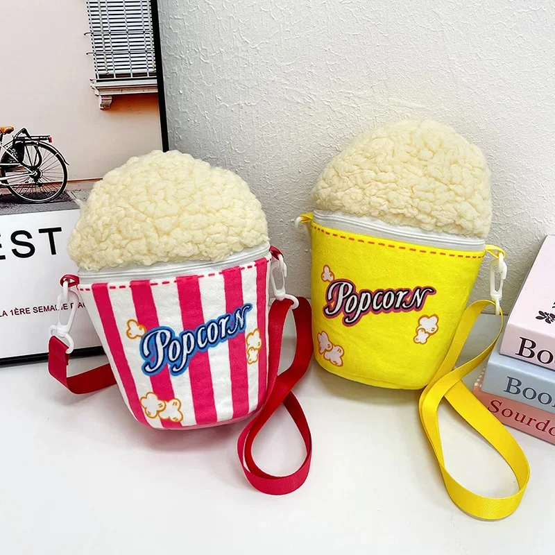 Women Creative popcorn Bucket Bag Cute Girl Student small shoulder bag 2