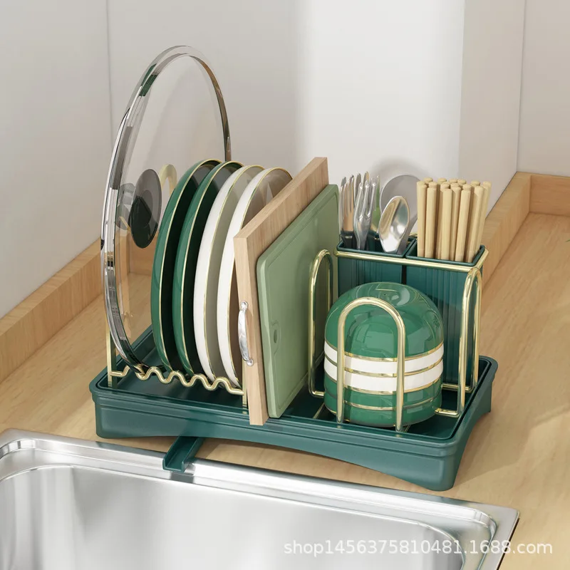

Kitchen Racks Dishes Diversion Racks Tray Shelves Household Countertops Draining Bowl Racks Put Tableware Chopsticks Organizers