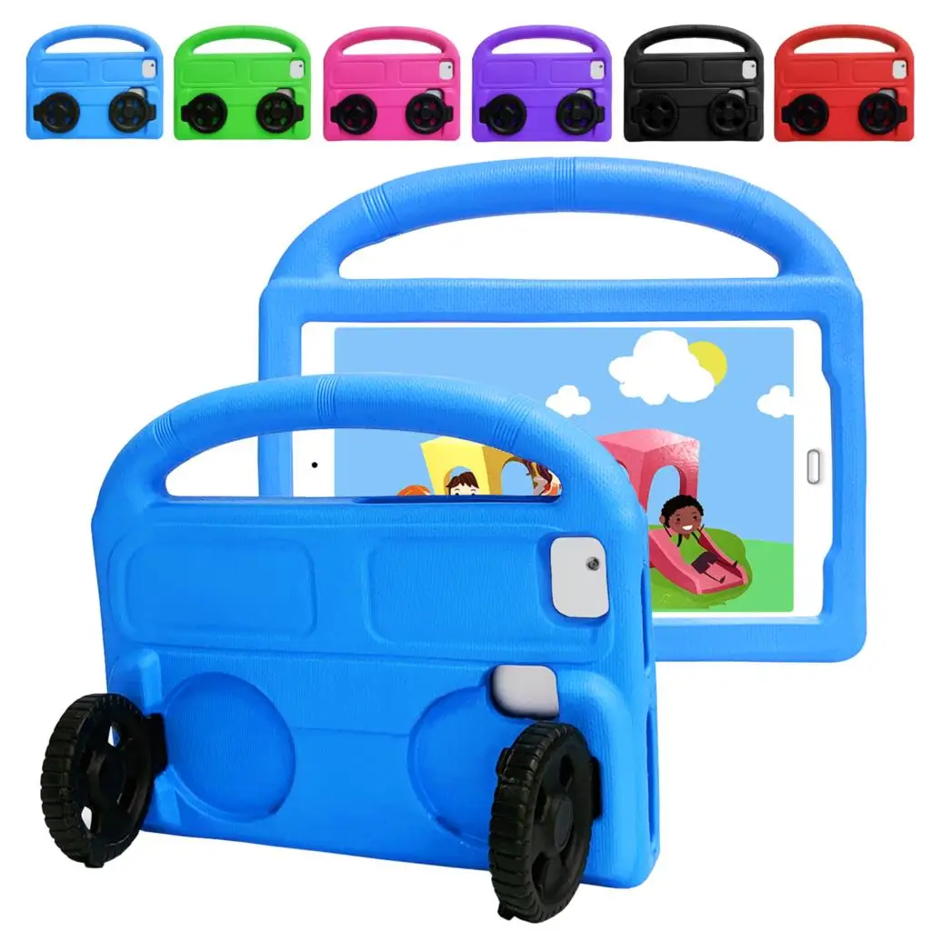 Kid Eva Cartoon Vehicle Wheel Tablet Case Per Ipad 10.2 9Th 8Th 7Th Mini6 5 4 3 2 1 Air 3 2 1 9.7 5Th 6Th Protector Stand Cover
