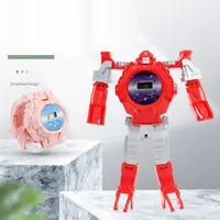 Electronic Deformation Watch Toy, Robot Children's Gift Including Button Battery For Children 2