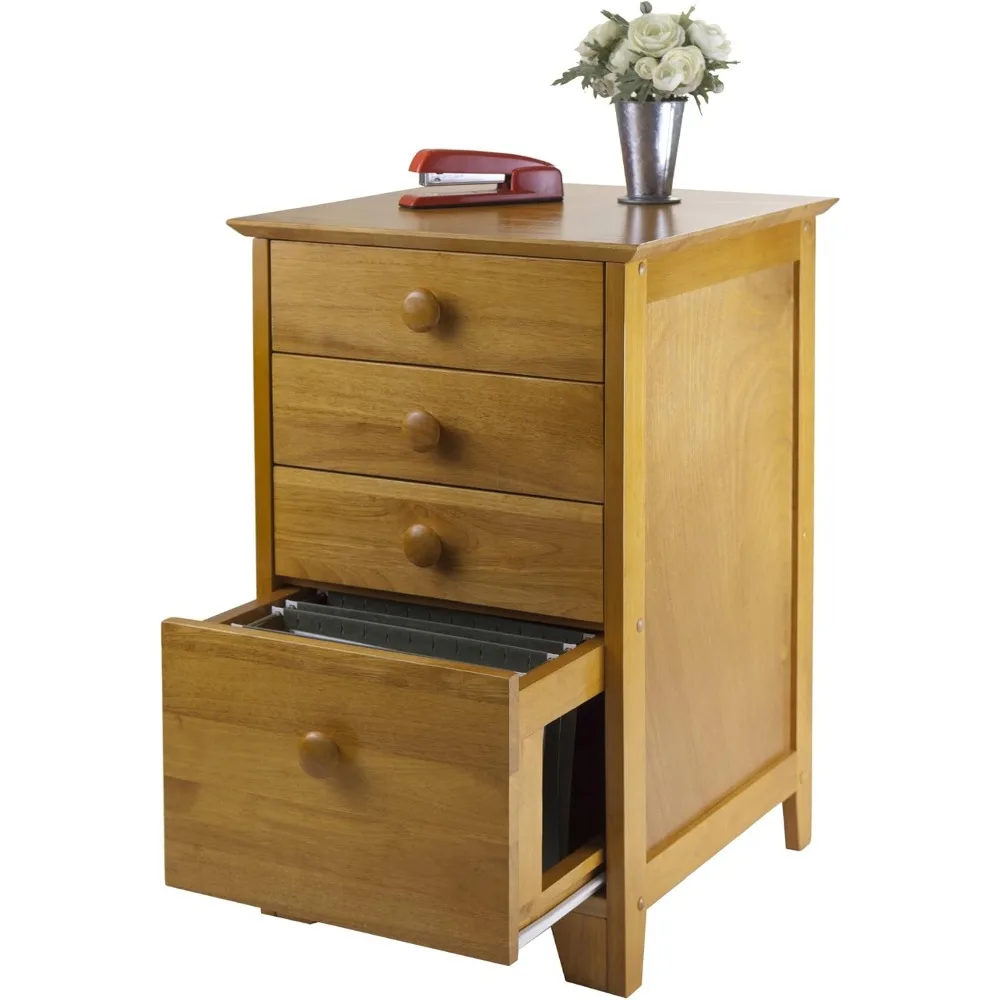 studio file cabinet, honey