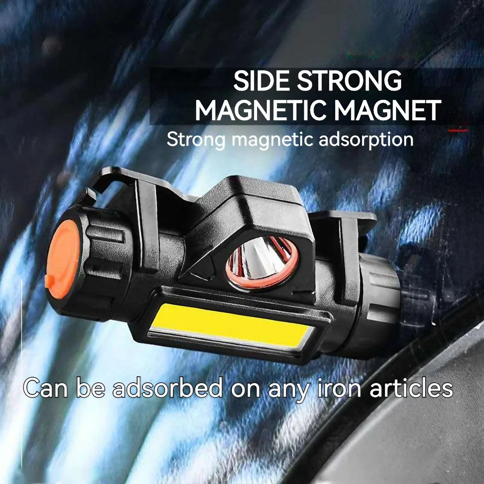 Magnetic Work Light LED Headlight dual light source COB USB Charging Headlamp Outdoor High Brightness Night Fishing Headlamp