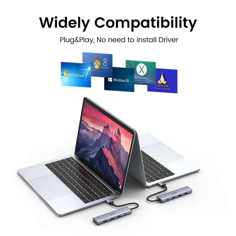 UGREEN-USB  4 USB 3.0  USB-Ÿ C  5G, ƺ   M1 PC Ʈ ׼ USB C  й