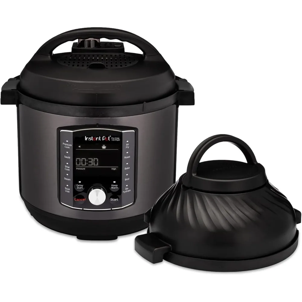 Air Fryer and Electric Pressure Cooker Combo with Multicooker Lids that Air Fries,Steams,Slow Cooks,Saut&eacute;s,Dehydrates&More