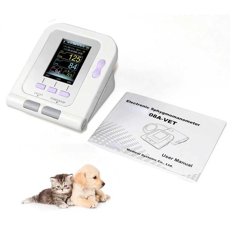 

Veterinary Sphygmomanometer Pet Sphygmomanometer Cuff Optional Blood Oxygen Tongue Clip Probe Measuring Blood Pressure