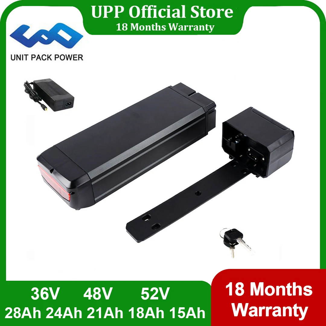 Batteria Per Bicicletta Elettrica 36V 48V 52V 15Ah 18Ah 20Ah 24Ah 28Ah Batteria Ebike Per Motore Bafang Tsdz2 1000W 750W 500W 350W