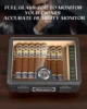Cigar Humidor,Full Glass Top Cigar Box with Humidifier and Hygrometer,Crushproof Case,Cedar Wood Lining Storage for 20-25 Cigars 3